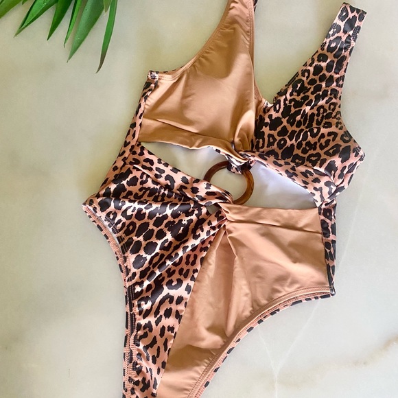SHEIN Other - SHEIN Cheetah One Piece Swimsuit
